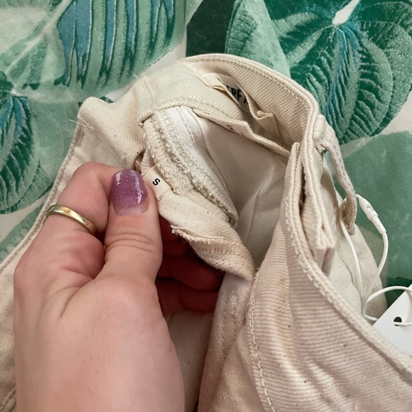 NWT Djerf Avenue Remake Denim Skirt Maxi Cream - Picture 12 of 13